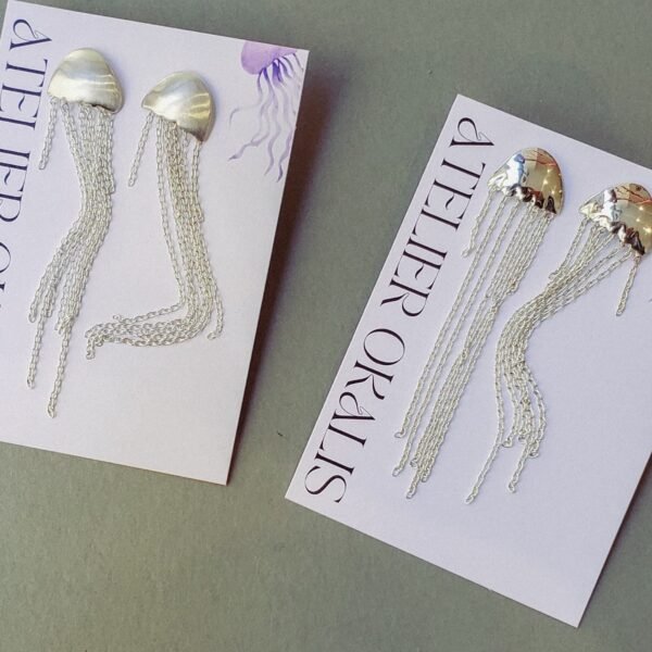 Boucles d'oreilles Méduses Argent